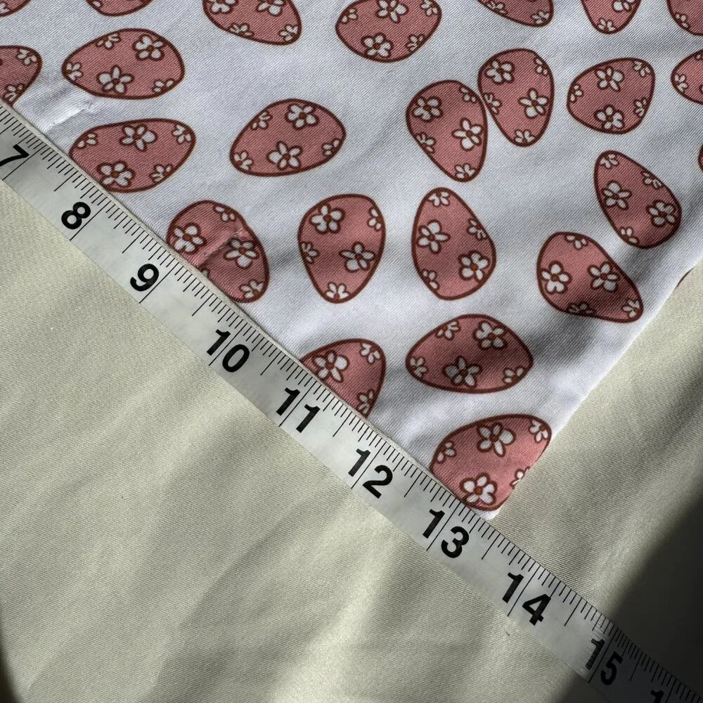 NWT Loic by Design Easter Egg Pattern Easter Dog Bandana, White and Pink, M